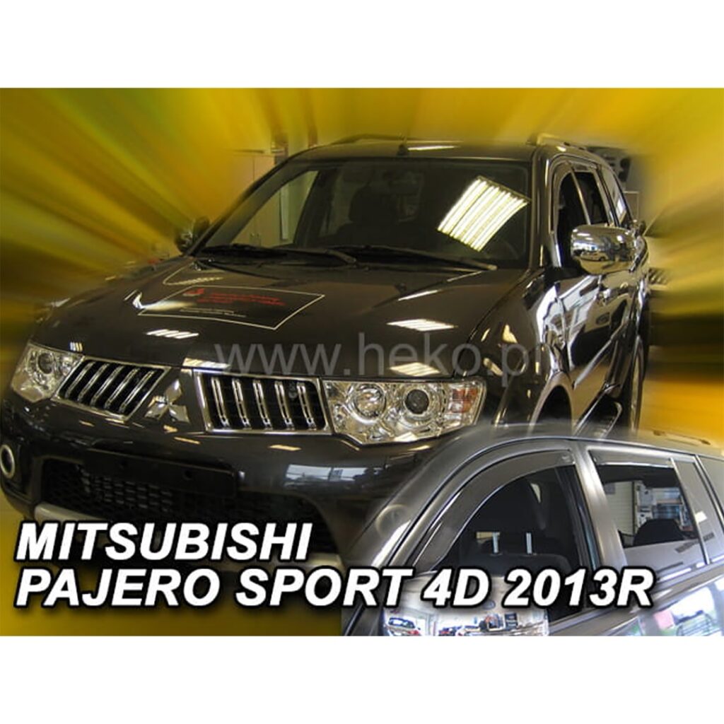 Εικόνα 1 από 5 — ΑΝΕΜΟΘΡΑΥΣΤΕΣ ΓΙΑ MITSUBISHI PAJERO SPORT 5D 2013-2018 ΣΕΤ ΑΥΤΟΚΙΝΗΤΟΥ ΑΠΟ ΕΥΚΑΜΠΤΟ ΦΙΜΕ ΠΛΑΣΤΙΚΟ HEKO – 4 ΤΕΜ.