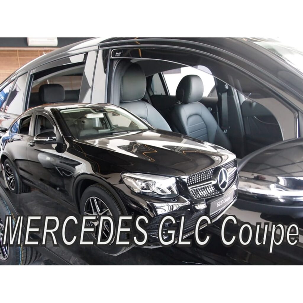 Εικόνα 1 από 5 — ΑΝΕΜΟΘΡΑΥΣΤΕΣ ΓΙΑ MERCEDES GLC COUPE C253 5D 2017+ ΣΕΤ ΑΥΤΟΚΙΝΗΤΟΥ ΑΠΟ ΕΥΚΑΜΠΤΟ ΦΙΜΕ ΠΛΑΣΤΙΚΟ HEKO – 4 ΤΕΜ.