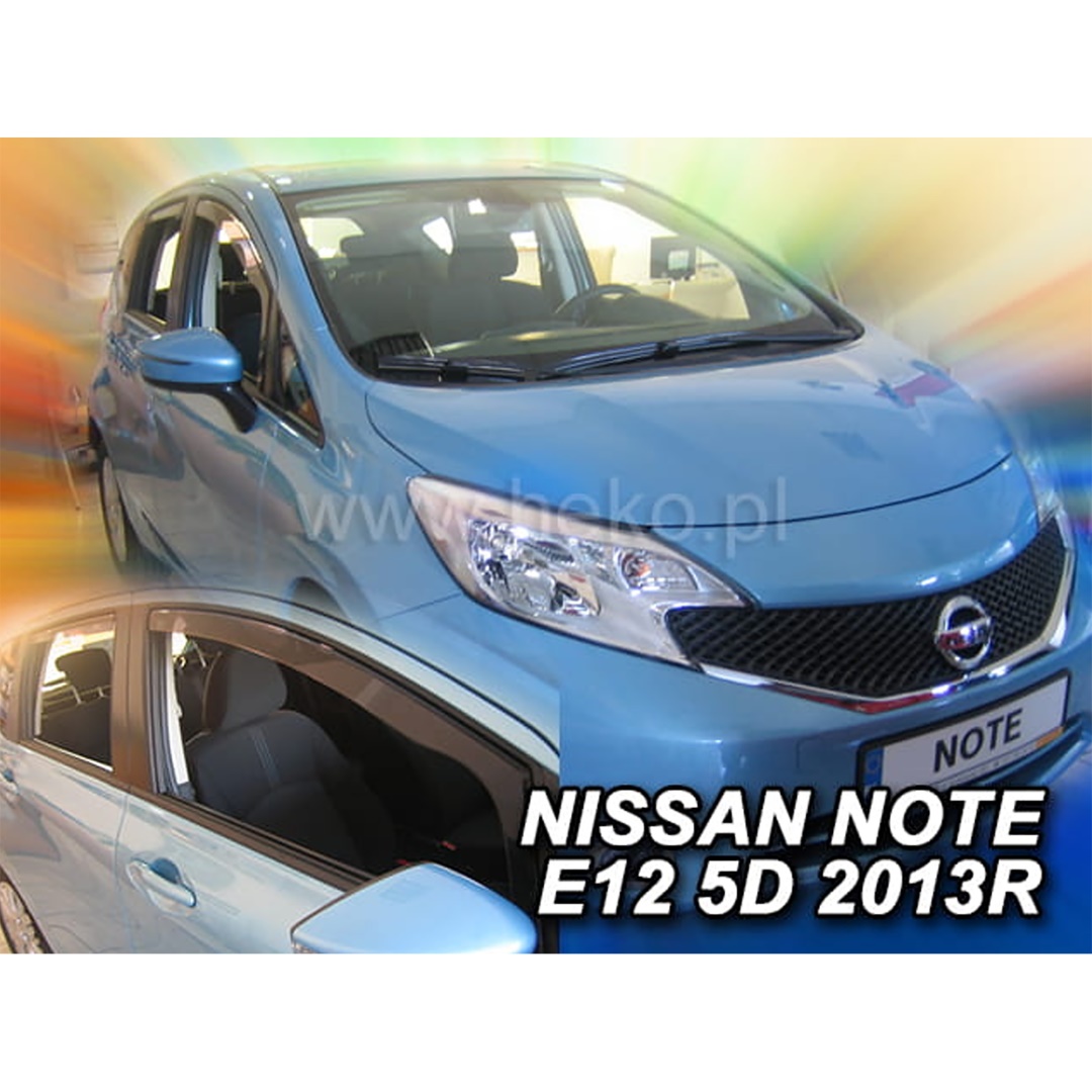 Εικόνα 1 από 5 — ΑΝΕΜΟΘΡΑΥΣΤΕΣ ΓΙΑ NISSAN NOTE E12 5D 2013+ – ΣΕΤ ΑΠΟ ΕΥΚΑΜΠΤΟ ΦΙΜΕ ΠΛΑΣΤΙΚΟ HEKO – 4 ΤΕΜ.