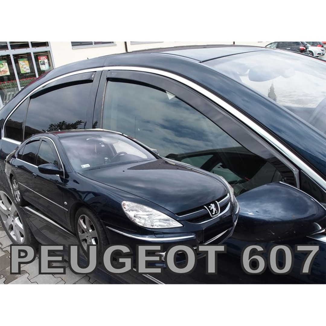 Εικόνα 1 από 5 — ΑΝΕΜΟΘΡΑΥΣΤΕΣ ΓΙΑ PEUGEOT 607 SEDAN 4D 1999-2010 ΣΕΤ ΑΥΤΟΚΙΝΗΤΟΥ ΑΠΟ ΕΥΚΑΜΠΤΟ ΦΙΜΕ ΠΛΑΣΤΙΚΟ HEKO – 4 ΤΕΜ.