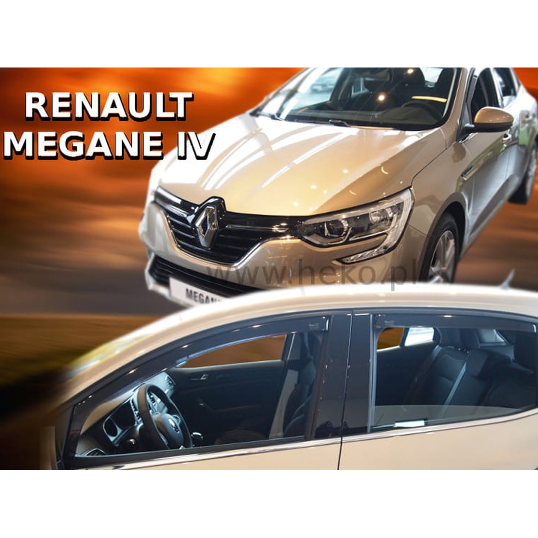 Εικόνα 1 από 5 — ΑΝΕΜΟΘΡΑΥΣΤΕΣ ΓΙΑ RENAULT MEGANE 5D 2016+ ΣΕΤ ΑΥΤΟΚΙΝΗΤΟΥ ΑΠΟ ΕΥΚΑΜΠΤΟ ΦΙΜΕ ΠΛΑΣΤΙΚΟ HEKO – 4 ΤΕΜ.