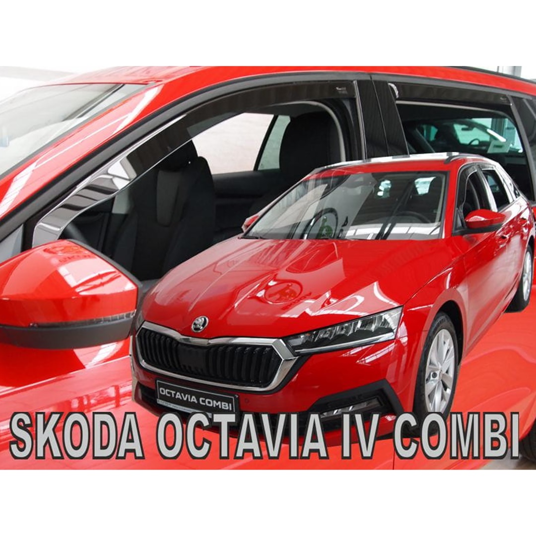 Εικόνα 1 από 5 — ΑΝΕΜΟΘΡΑΥΣΤΕΣ ΓΙΑ SKODA OCTAVIA A8 COMBI (SW) 5D 2020+ ΣΕΤ ΑΥΤΟΚΙΝΗΤΟΥ ΑΠΟ ΕΥΚΑΜΠΤΟ ΦΙΜΕ ΠΛΑΣΤΙΚΟ HEKO – 4 ΤΕΜ.