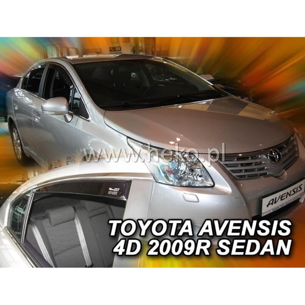 Εικόνα 1 από 5 — ΑΝΕΜΟΘΡΑΥΣΤΕΣ ΓΙΑ TOYOTA AVENSIS 4D SEDAN 2009+ ΣΕΤ ΑΥΤΟΚΙΝΗΤΟΥ ΑΠΟ ΕΥΚΑΜΠΤΟ ΦΙΜΕ ΠΛΑΣΤΙΚΟ HEKO – 4 ΤΕΜ.