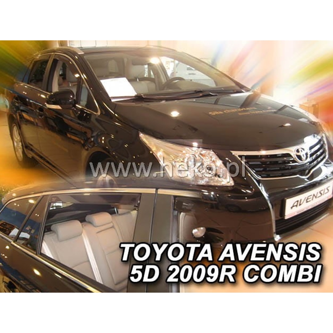 Εικόνα 1 από 5 — ΑΝΕΜΟΘΡΑΥΣΤΕΣ ΓΙΑ TOYOTA AVENSIS 5D COMBI 2009+ ΣΕΤ ΑΥΤΟΚΙΝΗΤΟΥ ΑΠΟ ΕΥΚΑΜΠΤΟ ΦΙΜΕ ΠΛΑΣΤΙΚΟ HEKO – 4 ΤΕΜ.