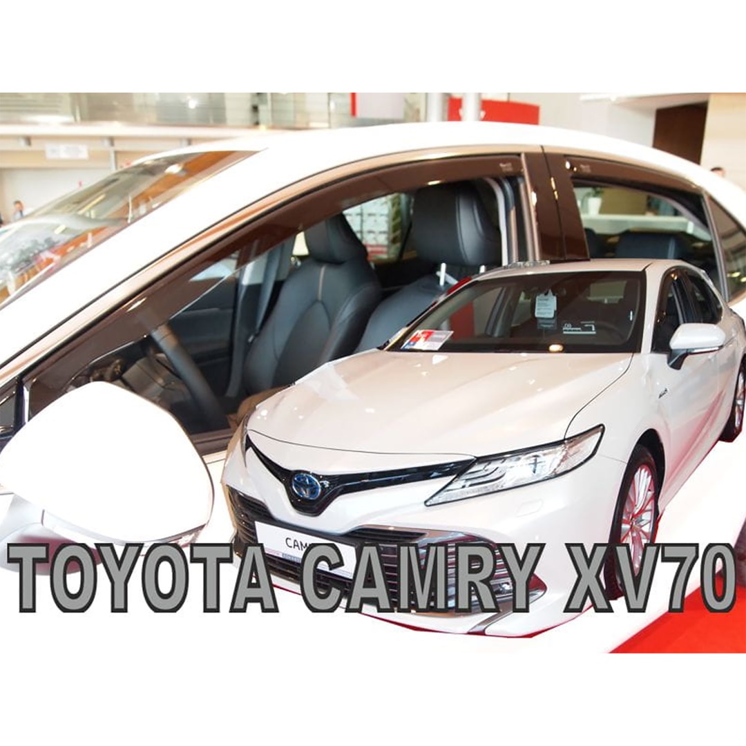 Εικόνα 1 από 5 — ΑΝΕΜΟΘΡΑΥΣΤΕΣ ΓΙΑ TOYOTA CAMRY XV70 4D 2018+ ΣΕΤ ΑΥΤΟΚΙΝΗΤΟΥ ΑΠΟ ΕΥΚΑΜΠΤΟ ΦΙΜΕ ΠΛΑΣΤΙΚΟ HEKO – 4 ΤΕΜ.