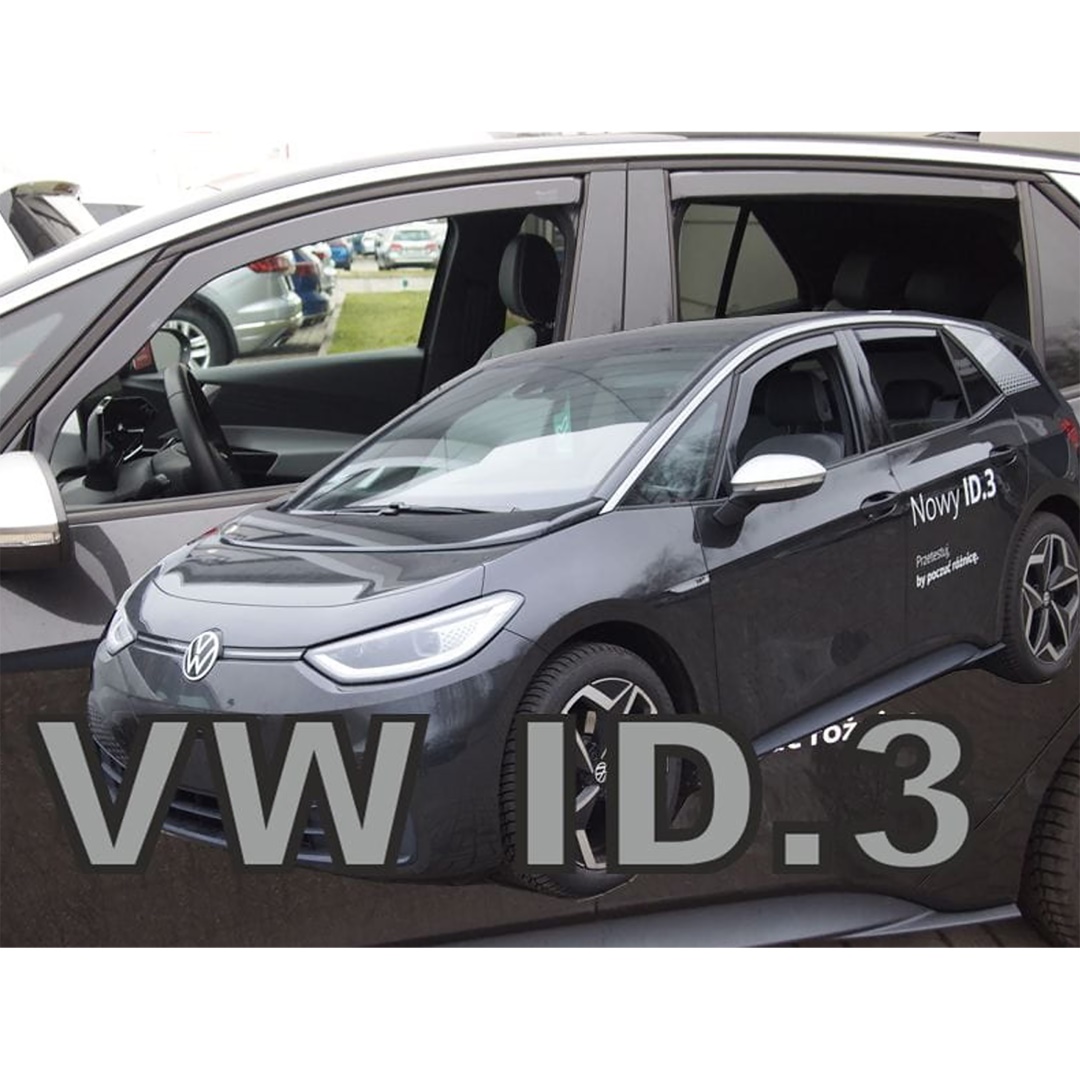 Εικόνα 1 από 5 — ΑΝΕΜΟΘΡΑΥΣΤΕΣ ΓΙΑ VW ID.3 5D 2020+ ΣΕΤ ΑΥΤΟΚΙΝΗΤΟΥ ΑΠΟ ΕΥΚΑΜΠΤΟ ΦΙΜΕ ΠΛΑΣΤΙΚΟ HEKO – 4 ΤΕΜ.