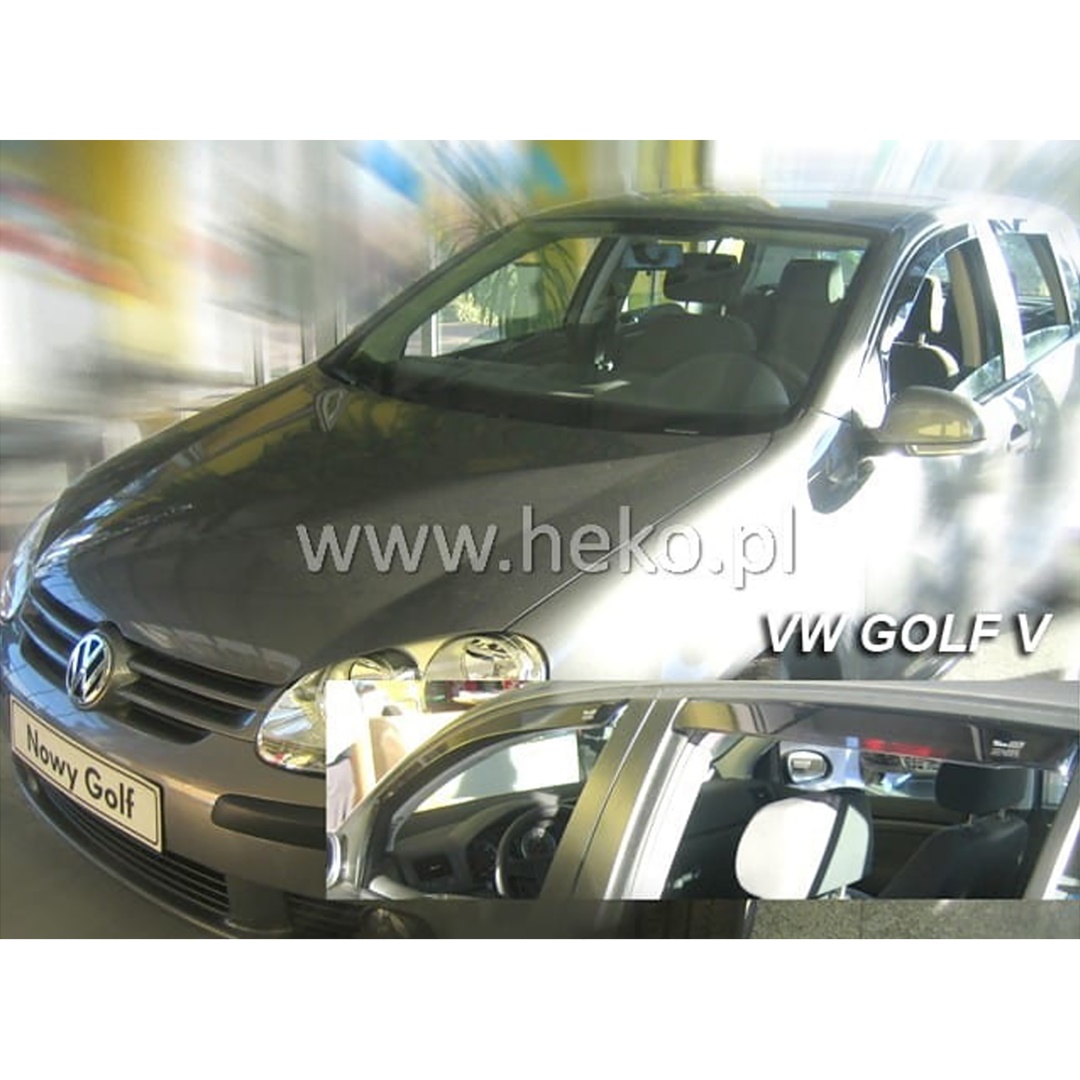 Εικόνα 1 από 5 — ΑΝΕΜΟΘΡΑΥΣΤΕΣ ΓΙΑ VW GOLF 5 5D HTB 2004-2008 ΣΕΤ ΑΥΤΟΚΙΝΗΤΟΥ ΑΠΟ ΕΥΚΑΜΠΤΟ ΦΙΜΕ ΠΛΑΣΤΙΚΟ HEKO – 4 ΤΕΜ.