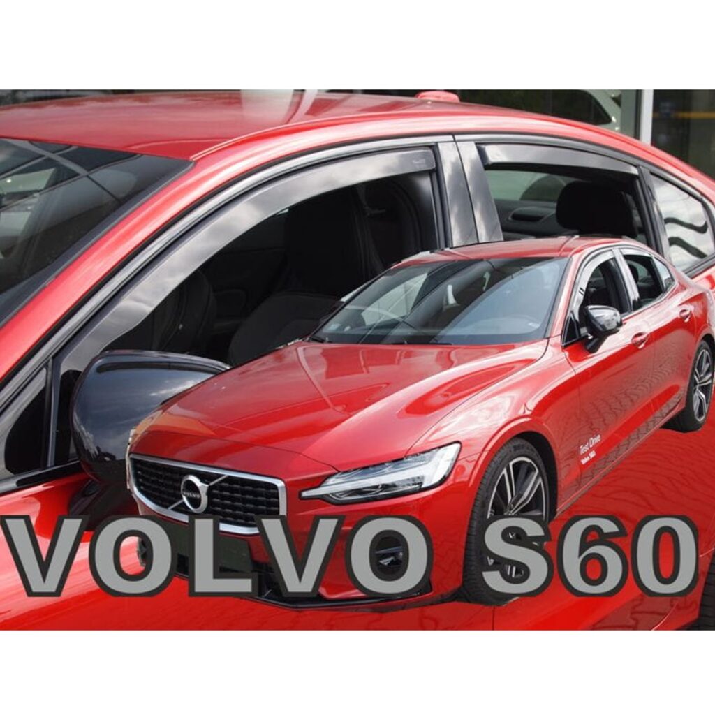 Εικόνα 1 από 5 — ΑΝΕΜΟΘΡΑΥΣΤΕΣ ΓΙΑ VOLVO S60 4D 2018+ ΣΕΤ ΑΥΤΟΚΙΝΗΤΟΥ ΑΠΟ ΕΥΚΑΜΠΤΟ ΦΙΜΕ ΠΛΑΣΤΙΚΟ HEKO – 4 ΤΕΜ.