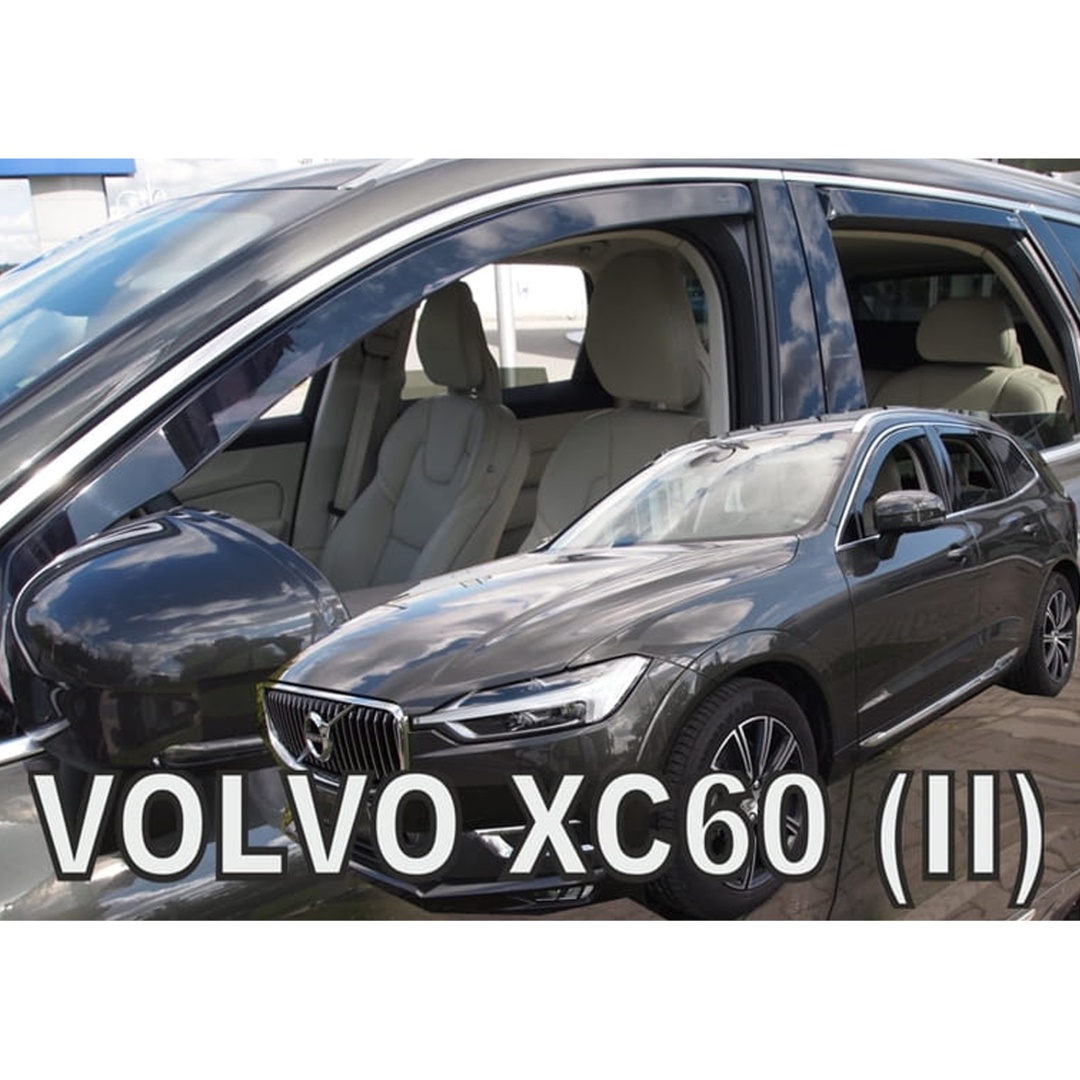 Εικόνα 1 από 5 — ΑΝΕΜΟΘΡΑΥΣΤΕΣ ΓΙΑ VOLVO XC60 II 5D 2017+ ΣΕΤ ΑΥΤΟΚΙΝΗΤΟΥ ΑΠΟ ΕΥΚΑΜΠΤΟ ΦΙΜΕ ΠΛΑΣΤΙΚΟ HEKO – 4 ΤΕΜ.