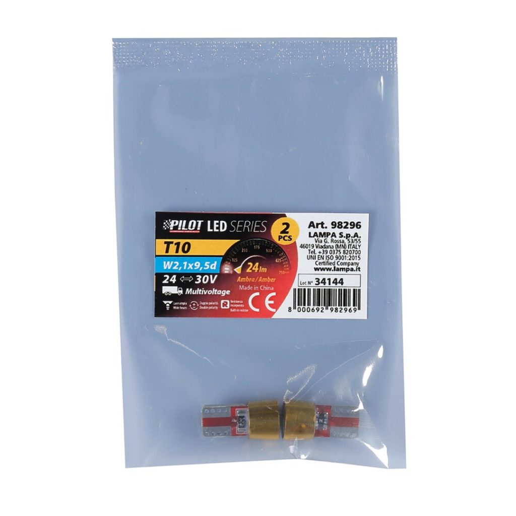 Εικόνα 4 από 4 — T10 W5W 24V W2,1×9,5d 24lm 6SMD LED ΠΟΡΤΟΚΑΛΙ (ΚΑΡΦΩΤΟ-ΔΙΠΛΗΣ ΠΟΛΙΚΟΤΗΤΑΣ CAN-BUS) 2ΤΕΜ.