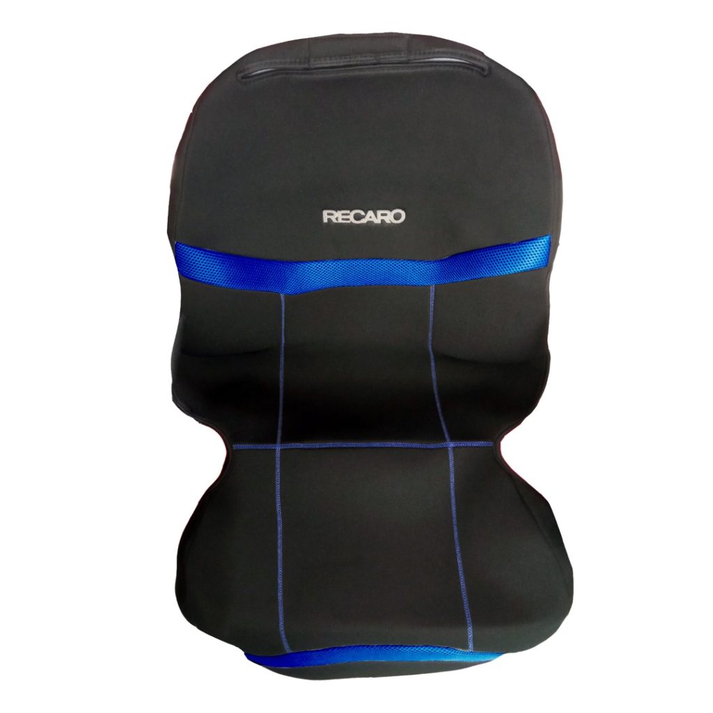 Εικόνα 1 από 1 — ΗΜΙΚΑΛΥΜΜΑΤΑ ΚΑΘΙΣΜΑΤΩΝ BUCKET RECARO ΜΑΥΡΟ/ΜΠΛΕ ΜΕ ΥΠΟΔΟΧΗ ΠΡΟΣΚΕΦΑΛΟΥ VELCRO & ΠΡΟΣΚΕΦΑΛΑ – 2 ΤΕΜ.