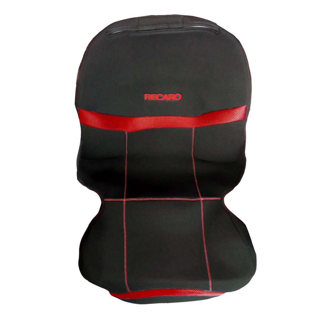 Εικόνα 1 από 1 — ΗΜΙΚΑΛΥΜΜΑΤΑ ΚΑΘΙΣΜΑΤΩΝ BUCKET RECARO ΜΑΥΡΟ/ΚΟΚΚΙΝΟ ΜΕ ΥΠΟΔΟΧΗ ΠΡΟΣΚΕΦΑΛΟΥ VELCRO & ΠΡΟΣΚΕΦΑΛΑ – 2 ΤΕΜ.