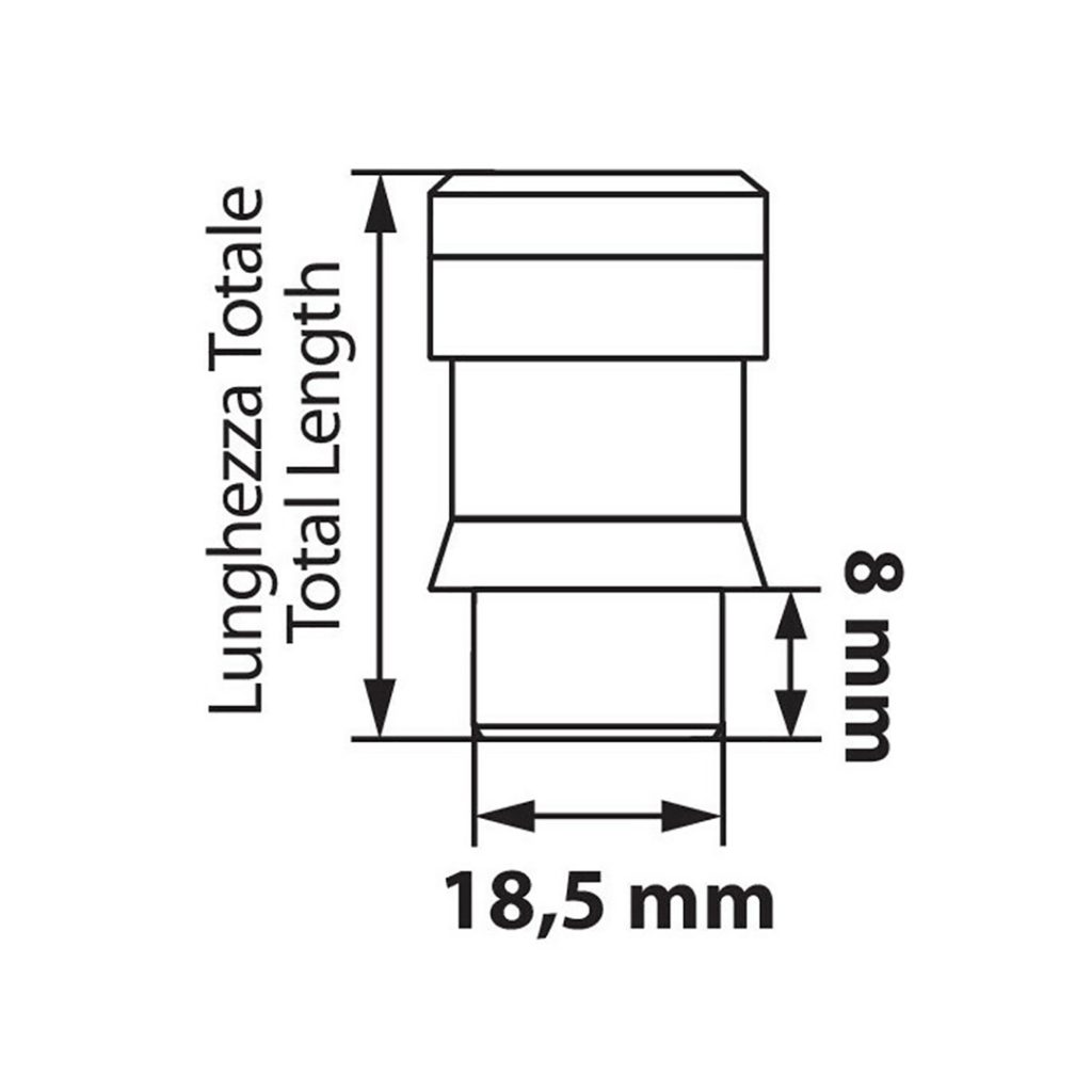 Εικόνα 2 από 2 — Lampa – Μπουλόνια Ασφαλείας 12×1,50 42,2mm (19) ίσια με ροδέλα K010 – 4 τεμ. (L.MG20116SU)
