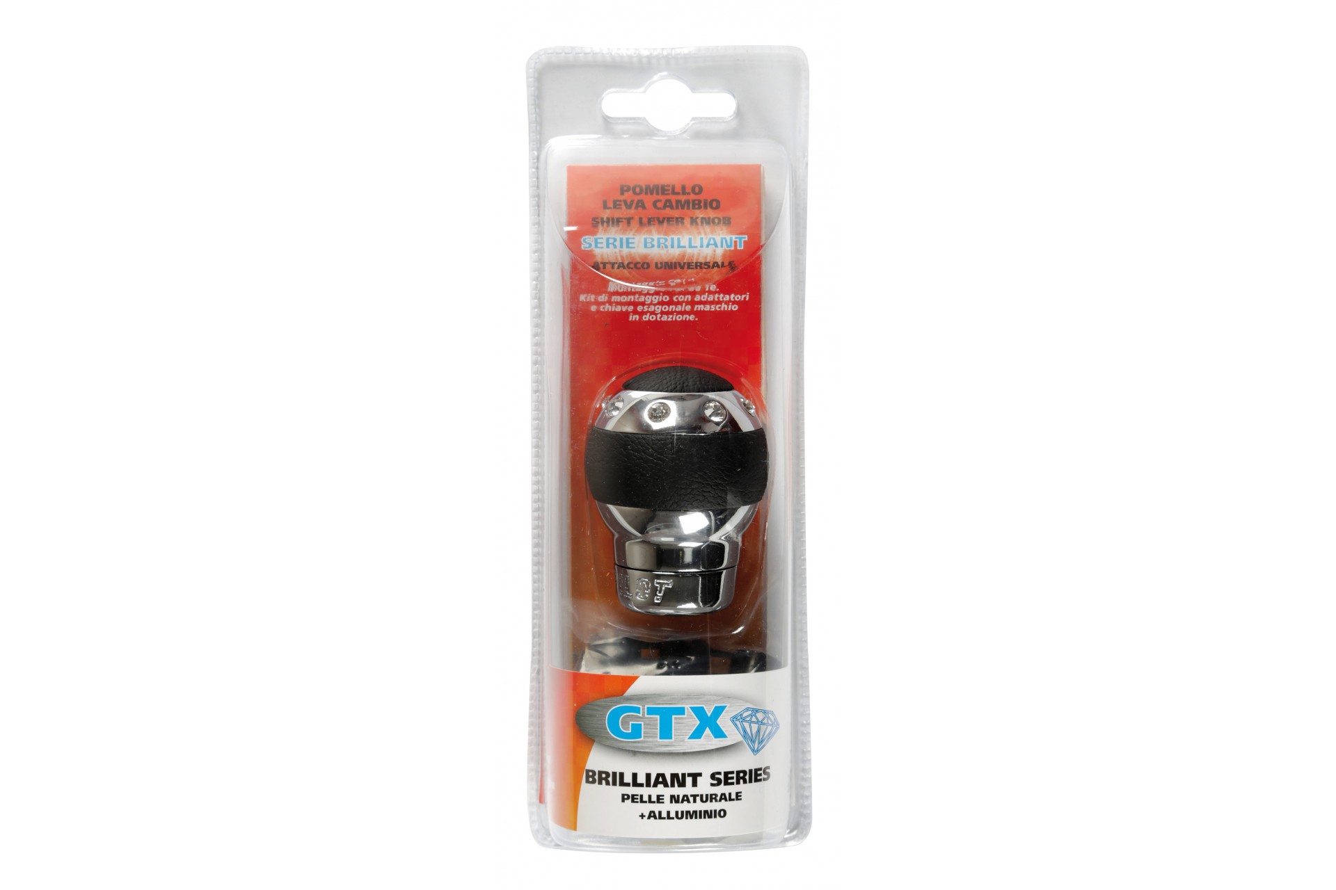 Εικόνα 2 από 2 — ΠΟΜΟΛΟ ΤΑΧΥΤΗΤΩΝ GTX BRILLIANT SERIES ΜΑΥΡΟ ΜΕ ΑΛΟΥΜΙΝΙΟ KAI STRASS (ΣΥΜΒΑΤΟ ΚΑΙ ΜΕ FIAT/OPEL) – 1 ΤΕΜ.
