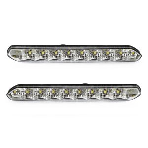 Amio - Φώτα Ημέρας DRL Τάση Λειτουργίας 12/24V Απόδοση 7W 20 LED 0.35W Ανά LED Διαστάσεις 190x20x40mm για Αυτοκίνητο – 2 τεμ. (01266/AM)