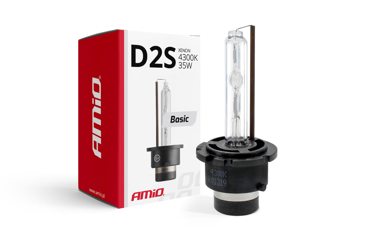 Εικόνα 1 από 1 — Amio – Ανταλλακτική Λάμπα D2S Xenon 12V 35W 4300K Basic Σειρά P32d-2 για Φώτα Αυτοκινήτου – 1 τεμ. (01319/AM)