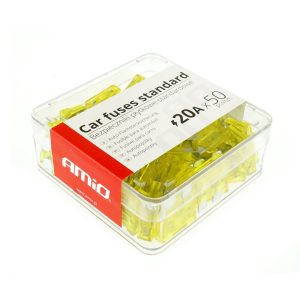 Amio - Ασφάλειες Αυτοκινήτου Standard 20A Μαχαιρωτές Blade για Ηλεκτρικό Σύστημα Οχήματος - 50 τεμ. (01336/AM)
