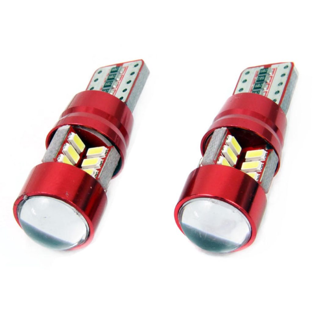 Εικόνα 2 από 3 — Amio – LED CANBUS T10 W5W 12V W2.1×9.5d 5600K 27xSMD 3014HP Καρφωτό Λευκό για Φώτα Θέσης & Εσωτερικού Αυτοκινήτου – 2 Τεμ. (01446/AM)