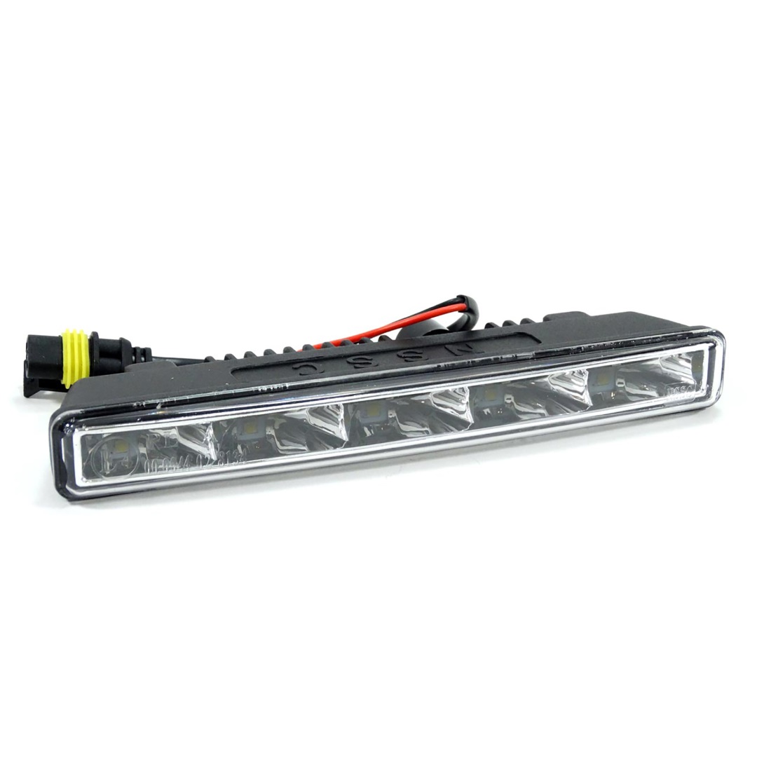 Εικόνα 2 από 4 — Amio – Φώτα Ημέρας DRL LED 12/24V 10.64W 10LED 1000lm για Αυτοκίνητο & Φορτηγό 187x24x56mm – Σετ 2 Τεμ. (01520/AM)