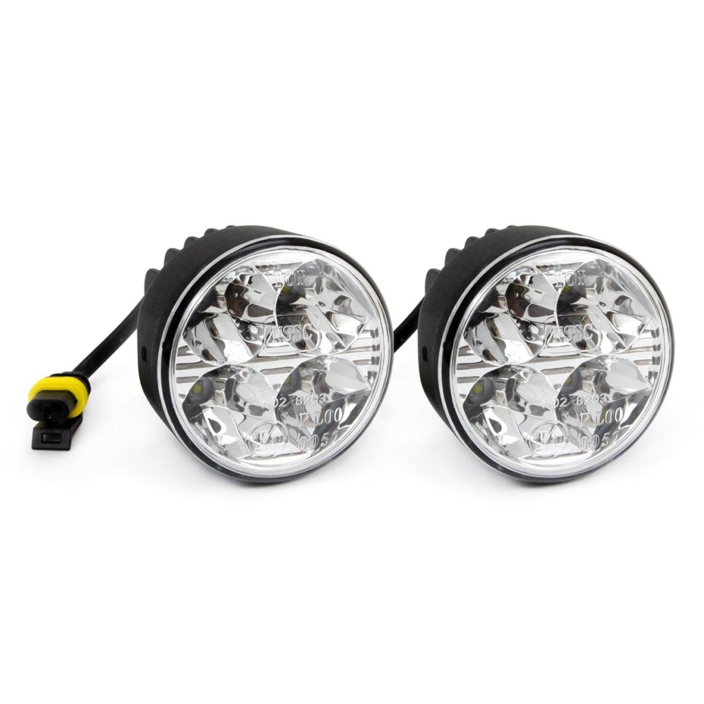 Εικόνα 2 από 9 — Amio – Στρογγυλά Φώτα Ημέρας DRL LED 12/24V 800Lm για Αυξημένη Ορατότητα & Ασφάλεια σε Αυτοκίνητο & Φορτηγό – Σετ 2 Τεμ. (01524/AM)