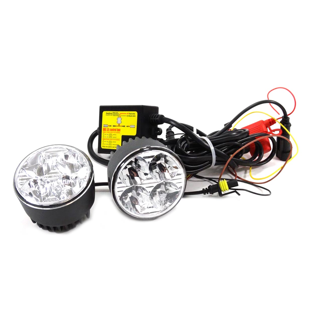 Εικόνα 5 από 9 — Amio – Στρογγυλά Φώτα Ημέρας DRL LED 12/24V 800Lm για Αυξημένη Ορατότητα & Ασφάλεια σε Αυτοκίνητο & Φορτηγό – Σετ 2 Τεμ. (01524/AM)
