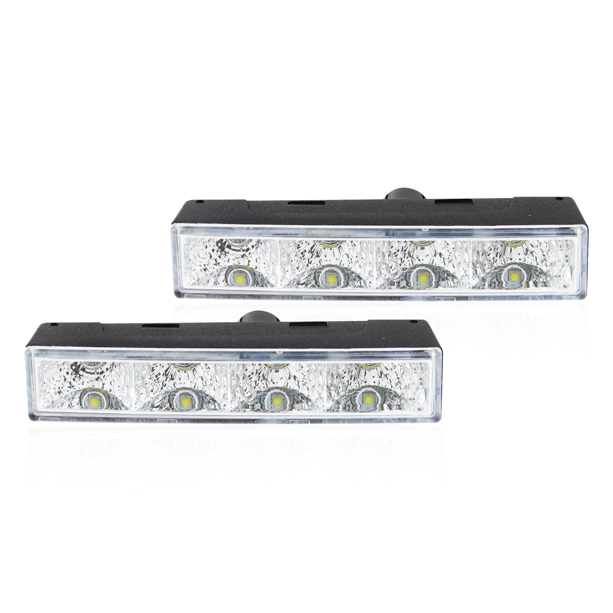 Εικόνα 2 από 7 — Amio – Φώτα Ημέρας DRL LED 12/24V 800Lm για Ισχυρή Ορατότητα & Ασφάλεια σε Αυτοκίνητο & Φορτηγό – Σετ 2 Τεμ. (01528/AM)