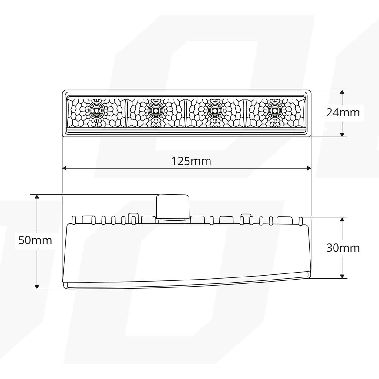 Εικόνα 6 από 7 — Amio – Φώτα Ημέρας DRL LED 12/24V 800Lm για Ισχυρή Ορατότητα & Ασφάλεια σε Αυτοκίνητο & Φορτηγό – Σετ 2 Τεμ. (01528/AM)