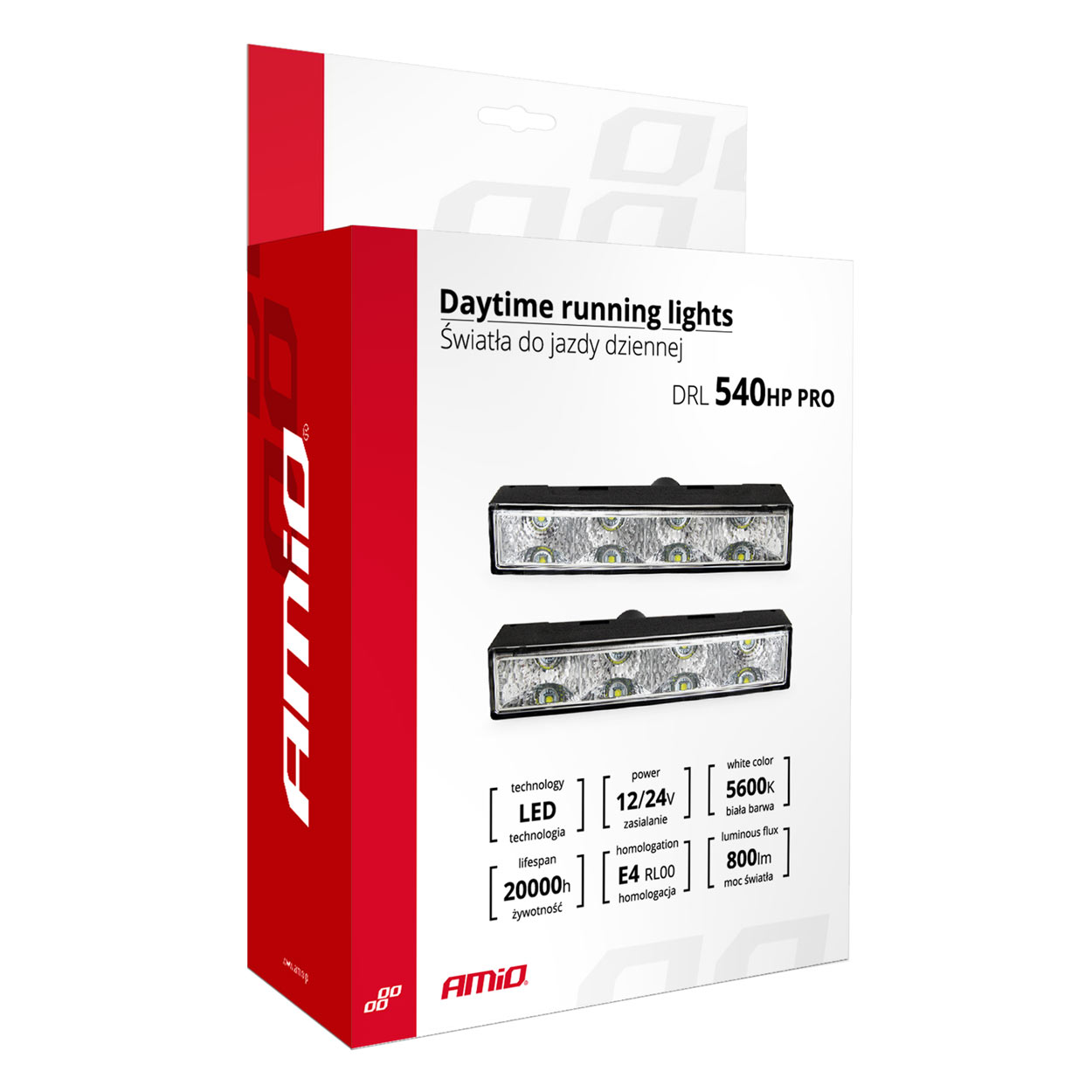 Εικόνα 7 από 7 — Amio – Φώτα Ημέρας DRL LED 12/24V 800Lm για Ισχυρή Ορατότητα & Ασφάλεια σε Αυτοκίνητο & Φορτηγό – Σετ 2 Τεμ. (01528/AM)