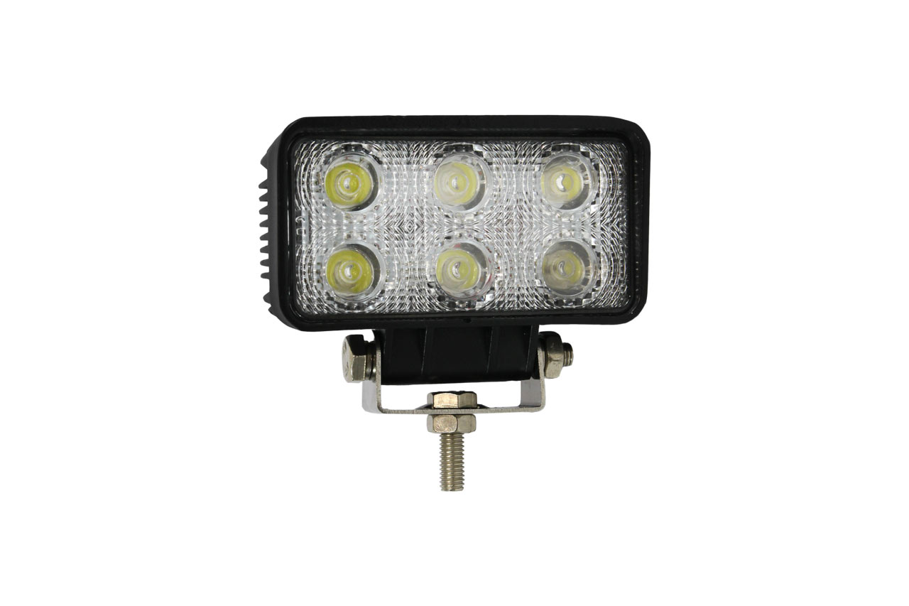 Εικόνα 1 από 2 — Amio – Προβολέας Εργασίας LED AWL02 9-60V 18W 6000K 6 LED Spot για Ισχυρό Φωτισμό σε Καθημερινή Χρήση – 1 Τεμ. (01613/AM)