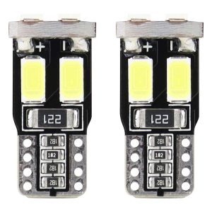 Amio – Λαμπάκια LED T10 W5W 12V 1W 5600K 6xSMD 5730 CANBUS Καρφωτά για Ισχυρό Λευκό Φωτισμό σε Καθημερινή Χρήση – Σετ 2 Τεμ. (01622/AM)