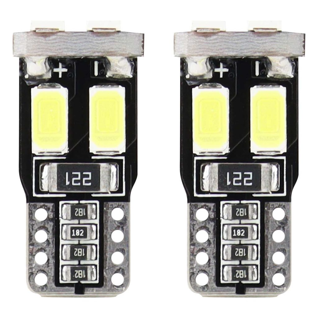 Εικόνα 1 από 3 — Amio – Λαμπάκια LED T10 W5W 12V 1W 5600K 6xSMD 5730 CANBUS Καρφωτά για Ισχυρό Λευκό Φωτισμό σε Καθημερινή Χρήση – Σετ 2 Τεμ. (01622/AM)