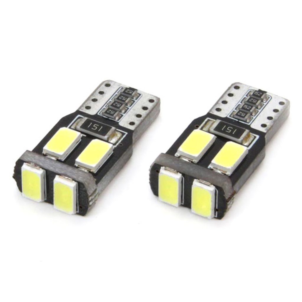 Εικόνα 2 από 3 — Amio – Λαμπάκια LED T10 W5W 12V 1W 5600K 6xSMD 5730 CANBUS Καρφωτά για Ισχυρό Λευκό Φωτισμό σε Καθημερινή Χρήση – Σετ 2 Τεμ. (01622/AM)