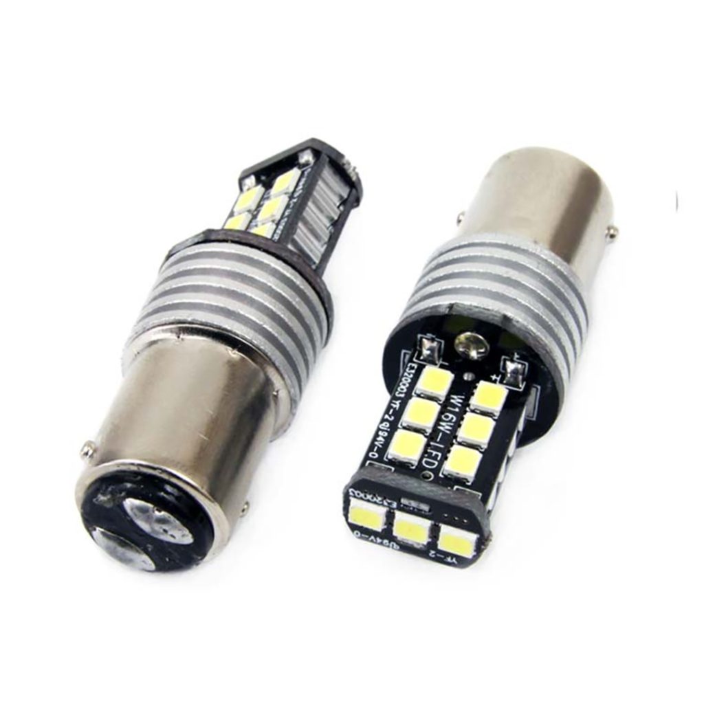 Εικόνα 1 από 1 — Λαμπάκια LED P21/5W 1157 Amio 12/24V CANBUS με 800lm και 15 SMD 2835. Ισχυρό φως για στάση & φρένα. Σετ 2 τεμαχίων. Αγόρασε τώρα!