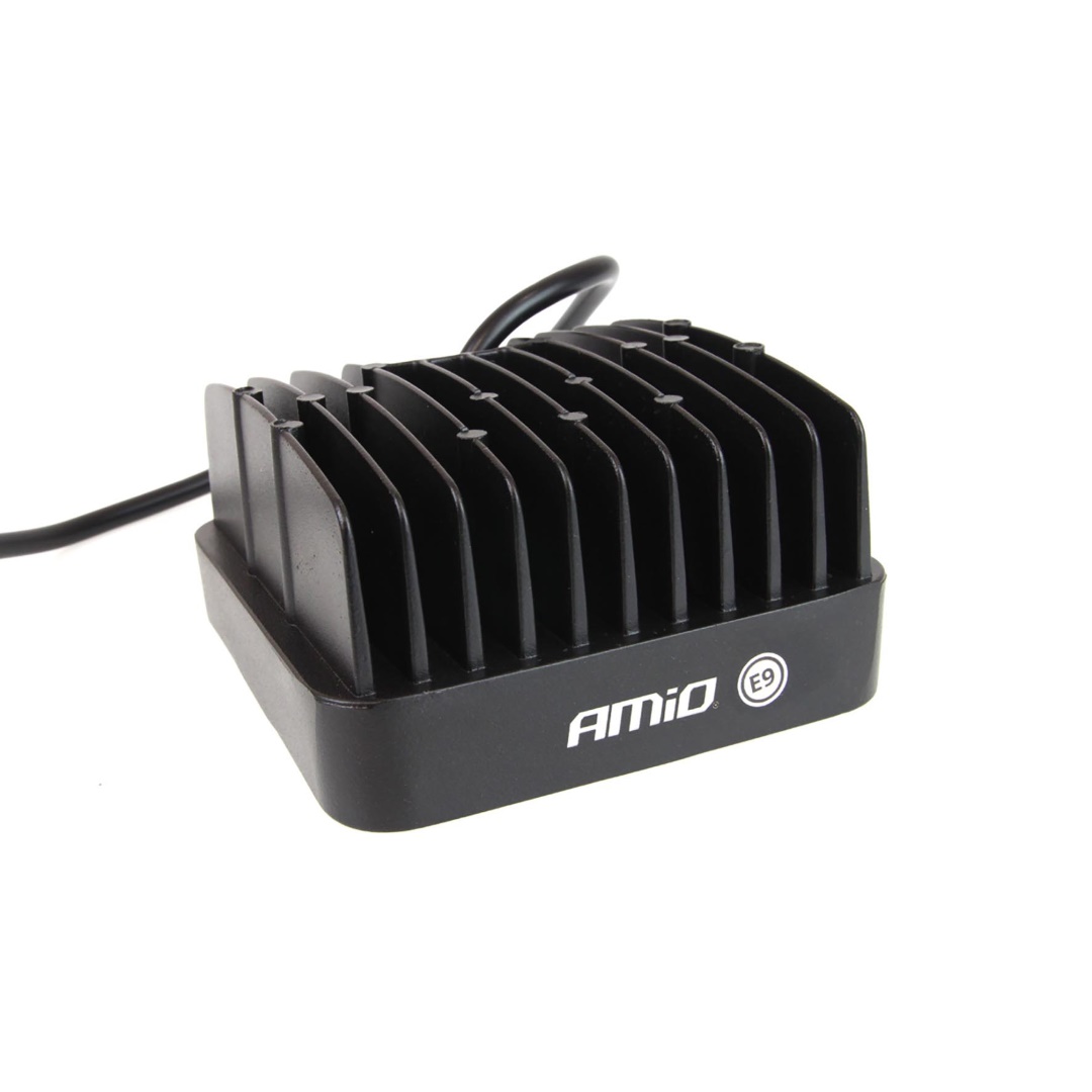 Εικόνα 4 από 5 — Amio – Προβολέας Εργασίας LED AWL05 FLAT 4000lm 48W 9-60V 16LED – Ισχυρός Φωτισμός & Απόδοση σε Δύσκολες Συνθήκες – 108x108x57mm – 1 Τεμ. (01700/AM)