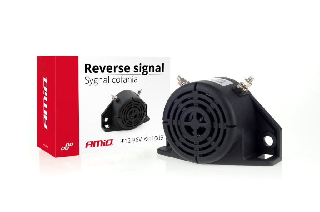 Εικόνα 1 από 3 — Amio – Σειρήνα Όπισθεν Βομβητής Bipper 110dB 12-36V για Δυνατή Ηχητική Προειδοποίηση Κίνησης σε Αυτοκίνητα Φορτηγά και Μηχανήματα – 1 Τεμ. (01730/AM)