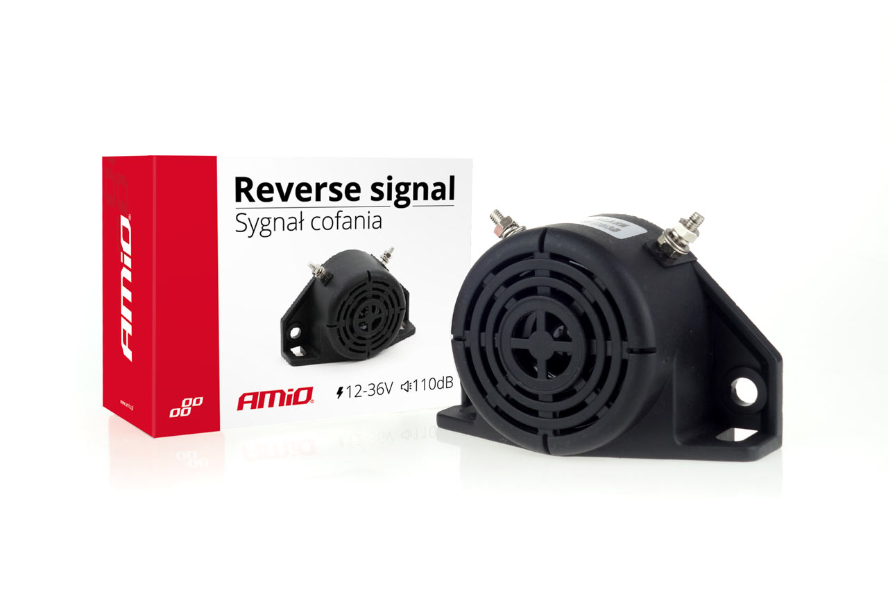 Εικόνα 1 από 3 — Amio – Σειρήνα Όπισθεν Βομβητής Bipper 110dB 12-36V για Δυνατή Ηχητική Προειδοποίηση Κίνησης σε Αυτοκίνητα Φορτηγά και Μηχανήματα – 1 Τεμ. (01730/AM)
