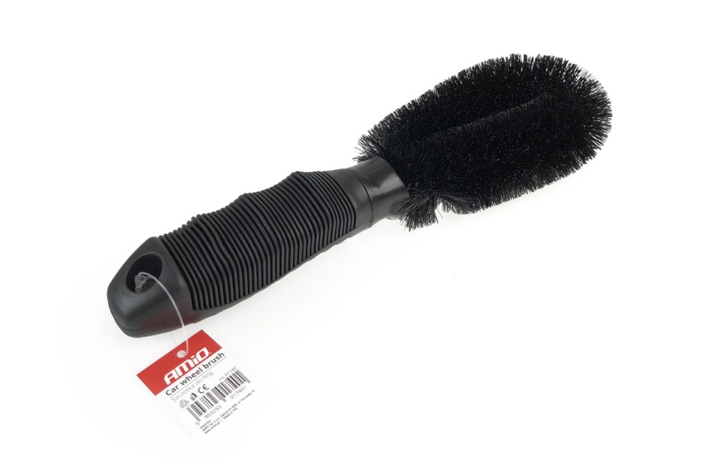 Εικόνα 1 από 2 — Amio – Βούρτσα Καθαρισμού Ζαντών BRUSH-01 μήκους 26cm με Αντιολισθητική Λαβή για Βαθύ Καθαρισμό και Άνετη Χρήση σε Ζάντες και Ελαστικά – 1 Τεμ. (01740/AM)