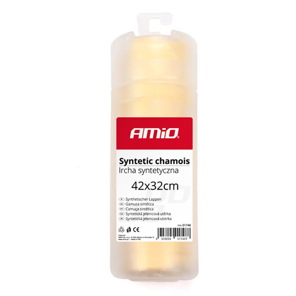 Εικόνα 2 από 2 — Amio – Συνθετικό Δέρμα Chamois Cwash-04 διαστάσεων 42x32cm για Στέγνωμα Χωρίς Γραμμές και Υψηλή Απορροφητικότητα σε Αυτοκίνητο και Επιφάνειες – 1 Τεμ. (01748/AM)