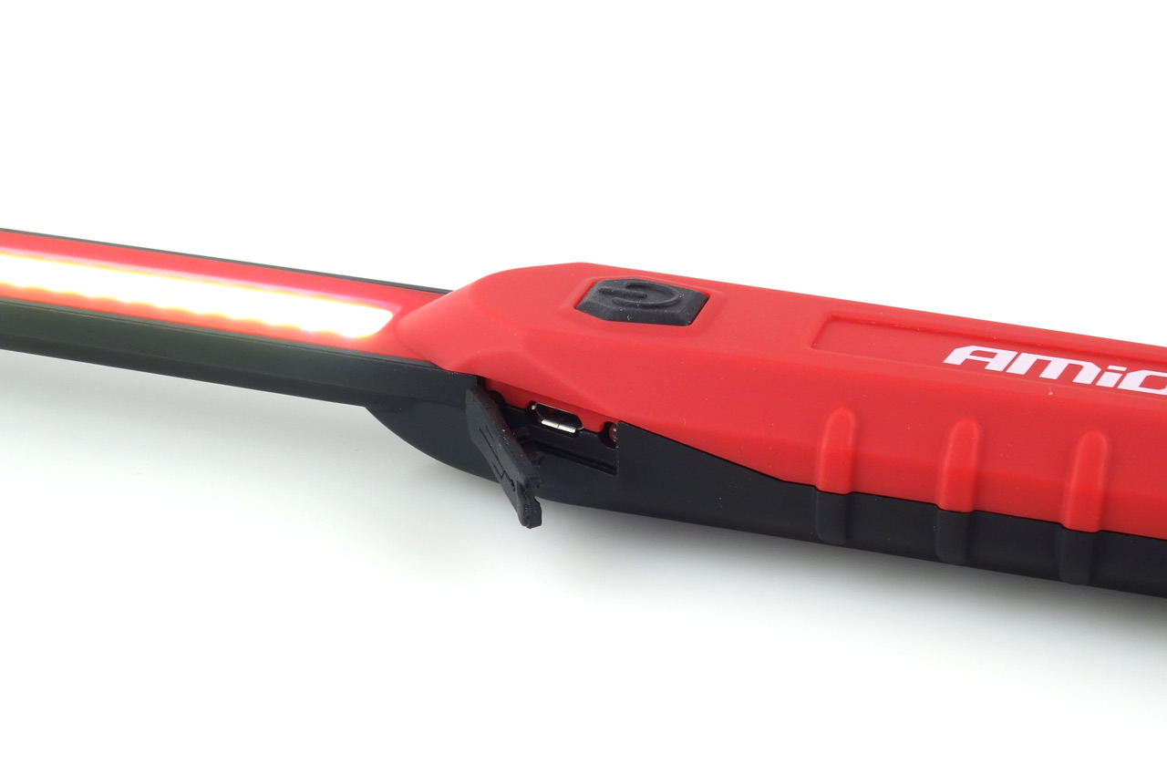 Εικόνα 3 από 9 — Amio – Φακός εργασίας WT01 COB LED 150/300lm 3W με μαγνητική βάση και γάντζο, εξασφαλίστε κορυφαίο επαγγελματικό φωτισμό επιθεώρησης σε κάθε δύσκολο σημείο του οχήματος – 1 Τεμ. (02170/AM)