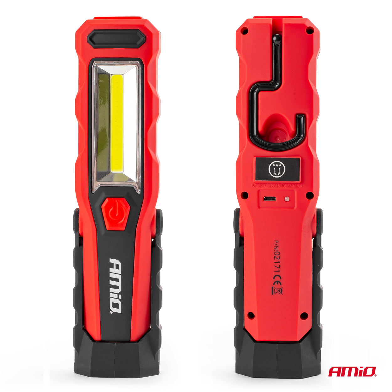 Εικόνα 2 από 8 — AMiO – Φακός εργασίας WT02 COB LED 150/300lm 3W με περιστροφή 180°, φωτίστε με απόλυτη ακρίβεια κάθε τυφλό σημείο του κινητήρα χάρη στη διπλή μαγνητική στήριξη – 1 Τεμ. (02171/AM)
