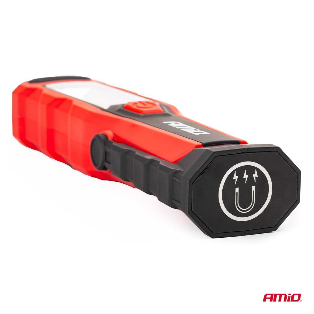 Εικόνα 6 από 8 — AMiO – Φακός εργασίας WT02 COB LED 150/300lm 3W με περιστροφή 180°, φωτίστε με απόλυτη ακρίβεια κάθε τυφλό σημείο του κινητήρα χάρη στη διπλή μαγνητική στήριξη – 1 Τεμ. (02171/AM)