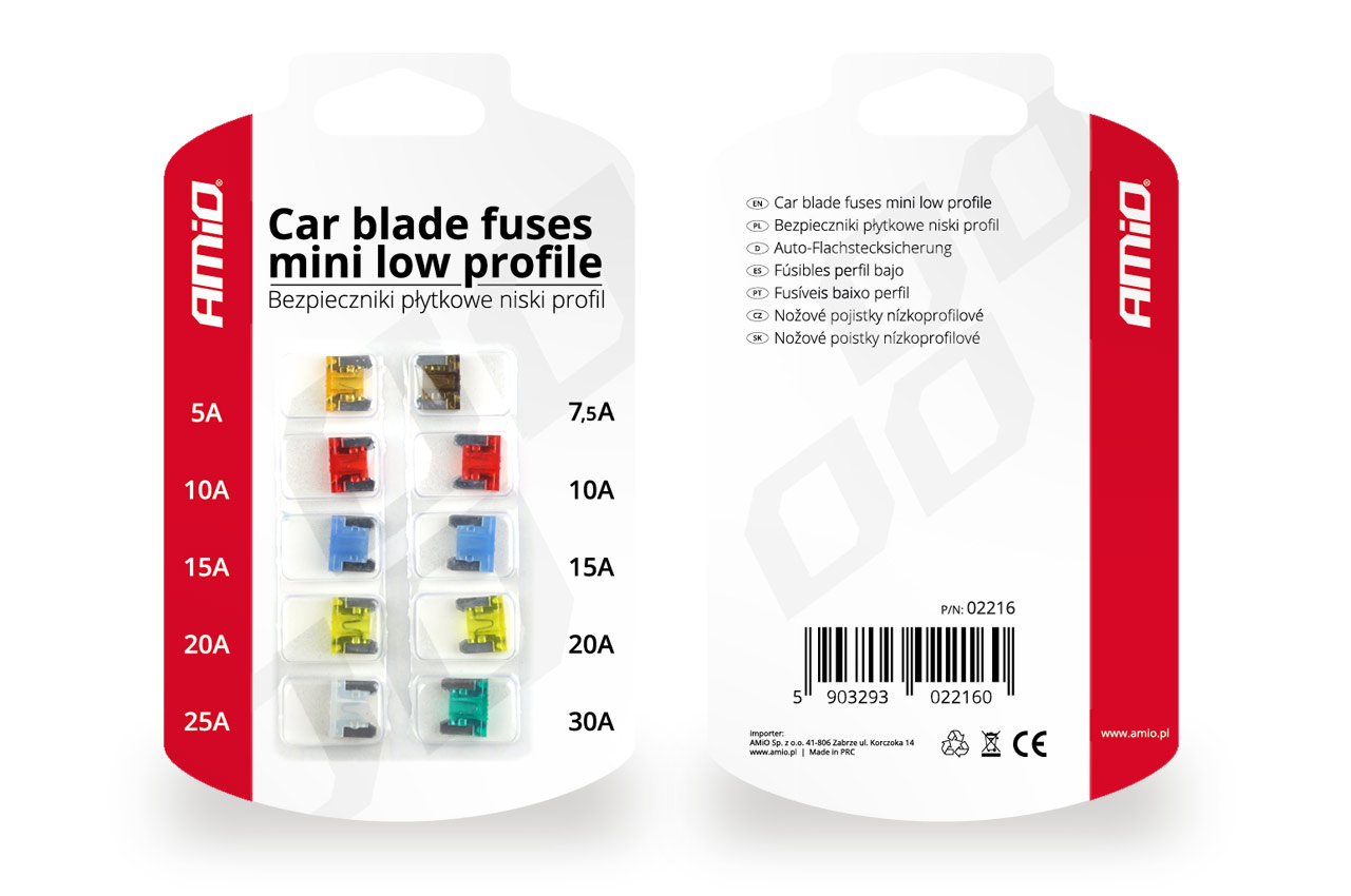 Εικόνα 1 από 1 — AMiO – Σετ Ασφάλειες MINI Low Profile για ακαριαία προστασία ευαίσθητων ηλεκτρονικών κυκλωμάτων σε κάθε σύγχρονο όχημα – 10 Τεμ. (02216/AM)