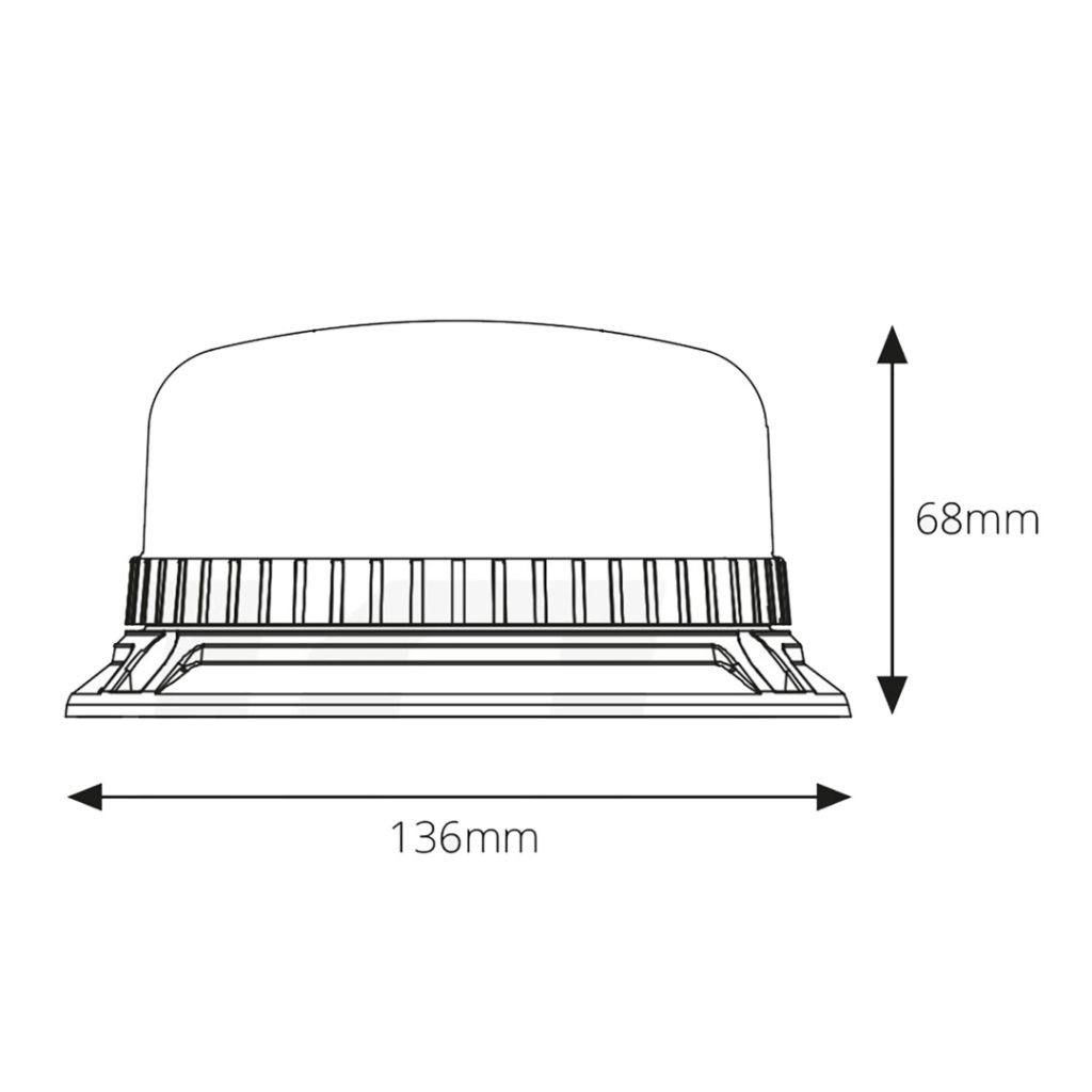Εικόνα 4 από 5 — Amio – ΦΑΡΟΣ W03B 12V/24V 36LED ΒΙΔΩΤΟΣ (3 ΒΙΔΕΣ) ΠΟΡΤΟΚΑΛΙ IP56 136X68MM – 1 ΤΕΜ. (02296/AM)