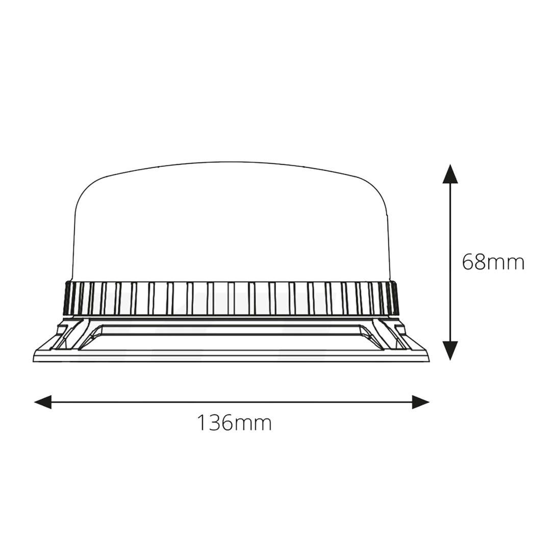 Εικόνα 4 από 5 — Amio – ΦΑΡΟΣ W03B 12V/24V 36LED ΒΙΔΩΤΟΣ (3 ΒΙΔΕΣ) ΠΟΡΤΟΚΑΛΙ IP56 136X68MM – 1 ΤΕΜ. (02296/AM)