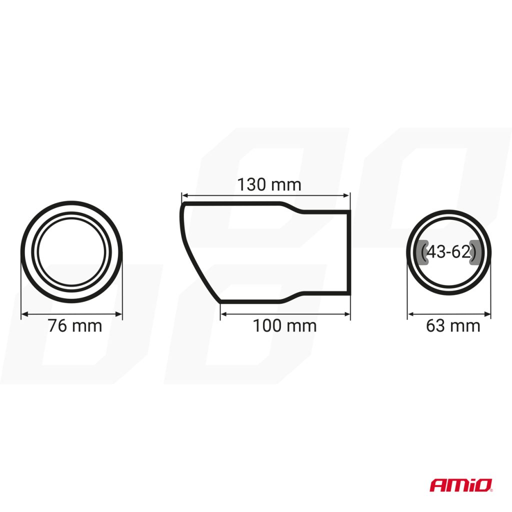 Εικόνα 5 από 6 — Amio – ΑΚΡΟ (ΜΠΟΥΚΑ) ΕΞΑΤΜΙΣΗΣ MT017 43-62mm (ΜΗΚΟΣ: 130mm) – 1 τεμ. (02348/AM)