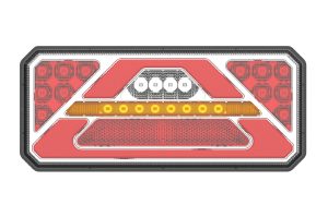 Amio - ΦΑΝΑΡΙ ΠΙΣΙΝΟ ΔΕΞΙ RCL-02-R 10-30V LED 236x104x40mm ΜΕ ΚΑΛΩΔΙΟ 1ΤΕΜ (02365/AM)
