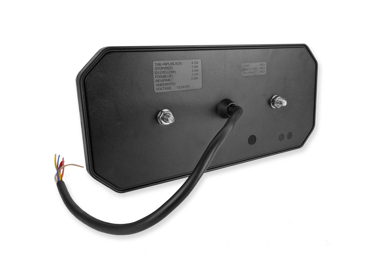 Εικόνα 2 από 3 — Amio – ΦΑΝΑΡΙ ΠΙΣΙΝΟ ΔΕΞΙ RCL-04-R 10-30V LED 305x140x35mm ΜΕ ΚΑΛΩΔΙΟ 1ΤΕΜ (02369/AM)