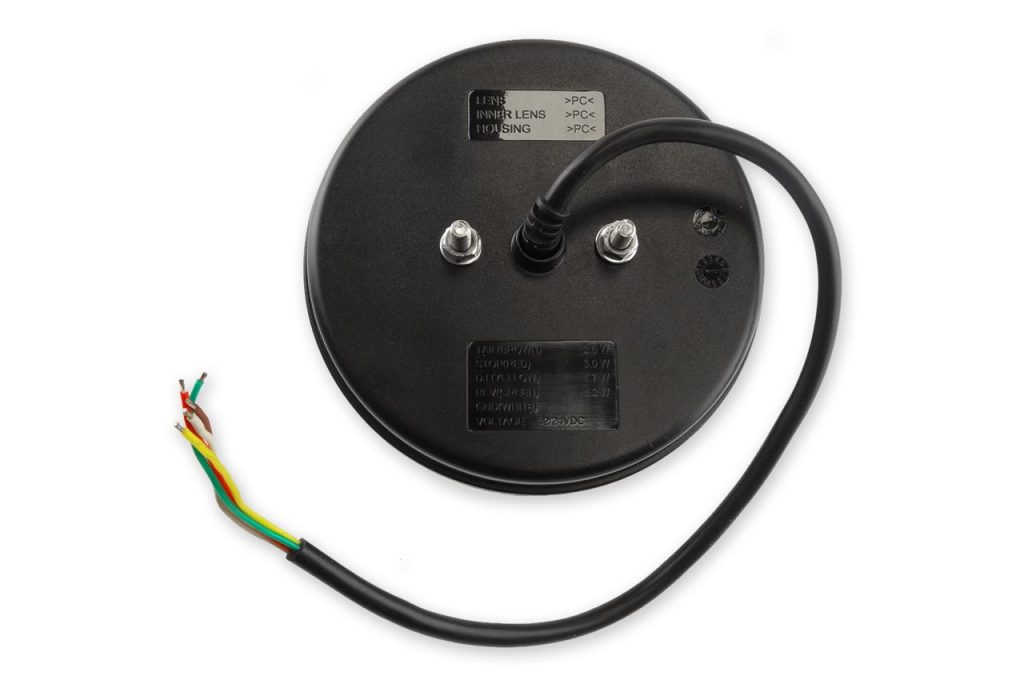 Εικόνα 2 από 2 — Amio – ΦΑΝΑΡΙ ΠΙΣΙΝΟ RCL-07-LR 10-30V LED ΣΤΡΟΓΓΥΛΟ Φ140x38mm ΜΕ ΚΑΛΩΔΙΟ 1ΤΕΜ (02372/AM)