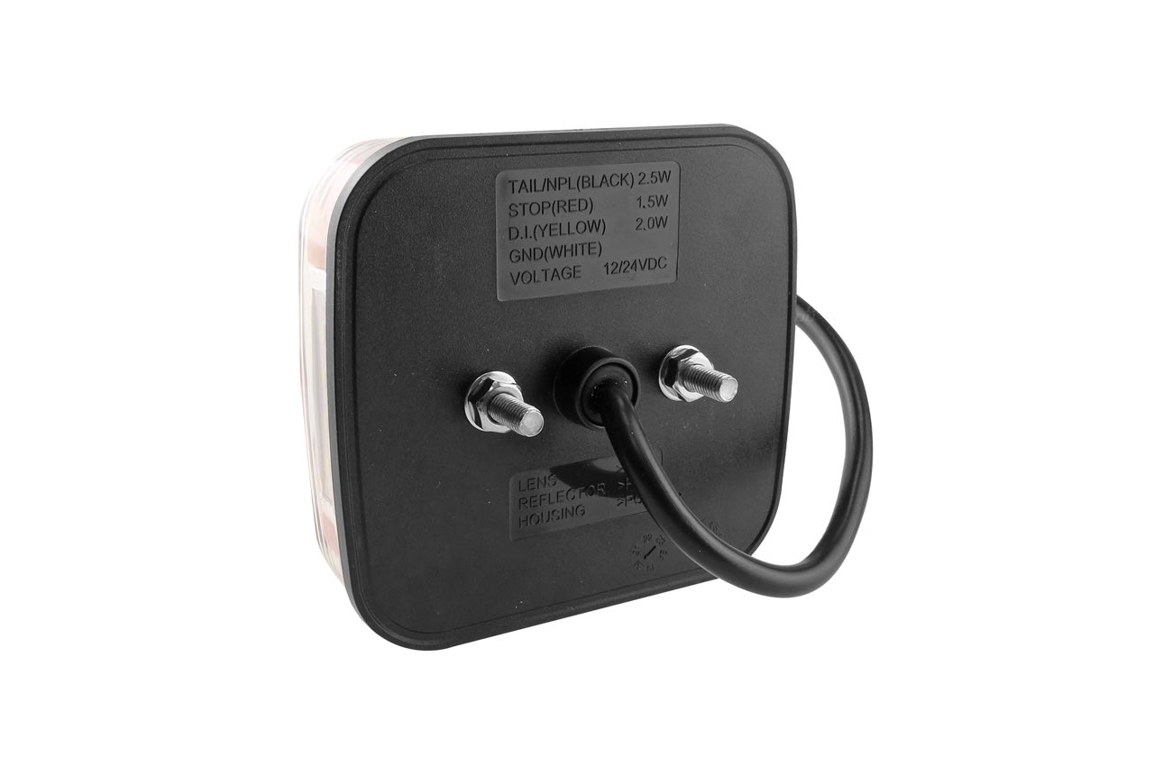 Εικόνα 2 από 3 — Amio – ΦΑΝΑΡΙ ΠΙΣΙΝΟ RCL-08-LR 10-30V LED 108x102x38mm ΜΕ ΚΑΛΩΔΙΟ 1ΤΕΜ (02373/AM)