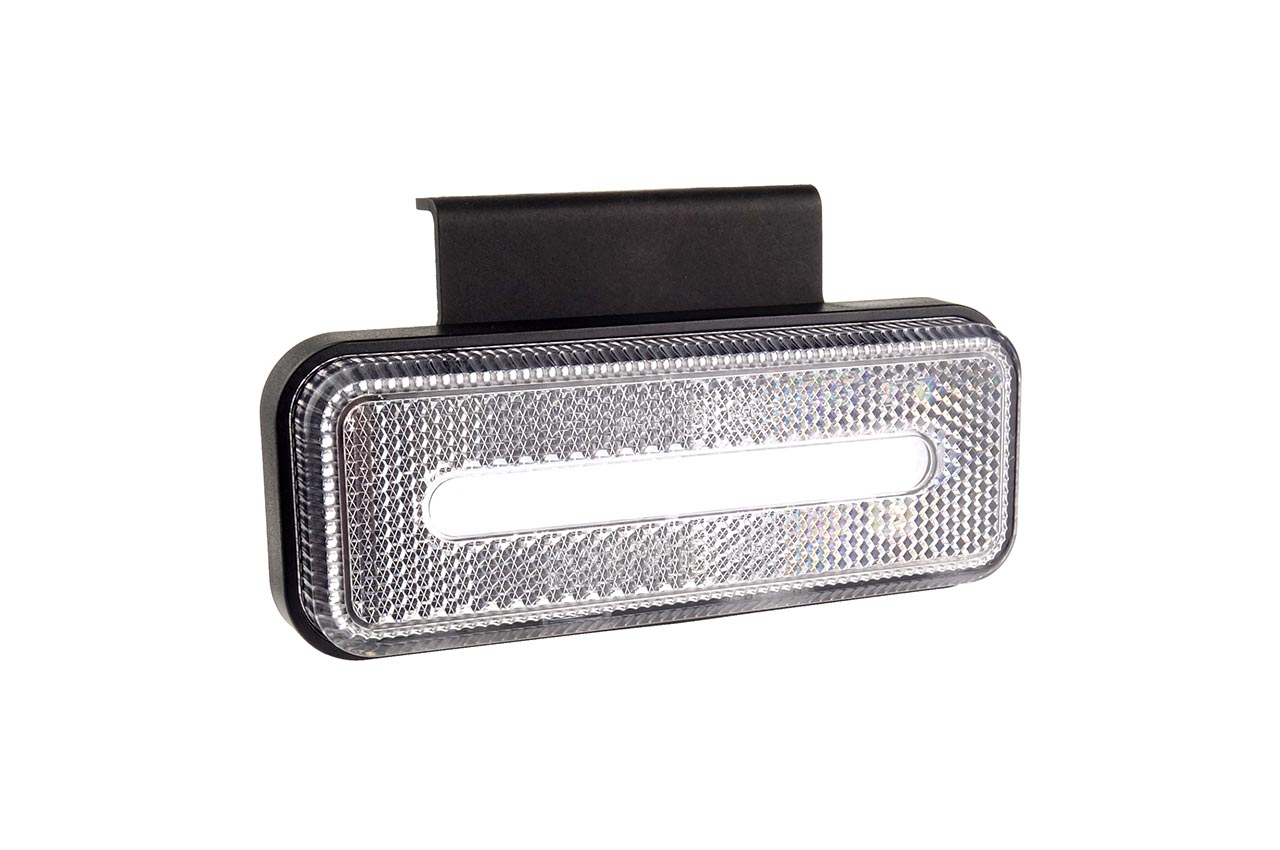 Εικόνα 1 από 6 — Amio – ΦΩΣ ΟΓΚΟΥ ΦΟΡΤΗΓΟΥ LED ΛΕΥΚΟ 10-30V 124x49x22mm ΑΔΙΑΒΡΟΧΟ OM-02-W 1ΤΕΜ. (02377/AM)